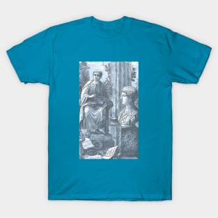 Old Engraving of Roman Poets Virgil and Horace T-Shirt